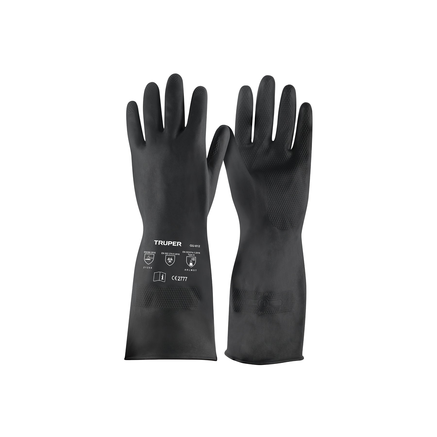 Guantes de neopreno para manejo de químicos, medianos