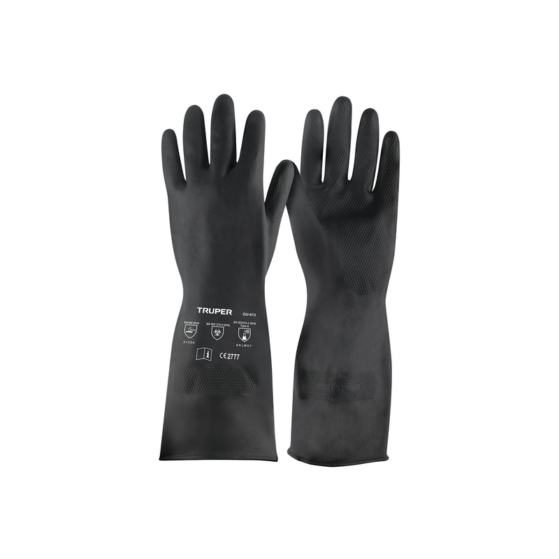 Guantes de neopreno para manejo de químicos, medianos