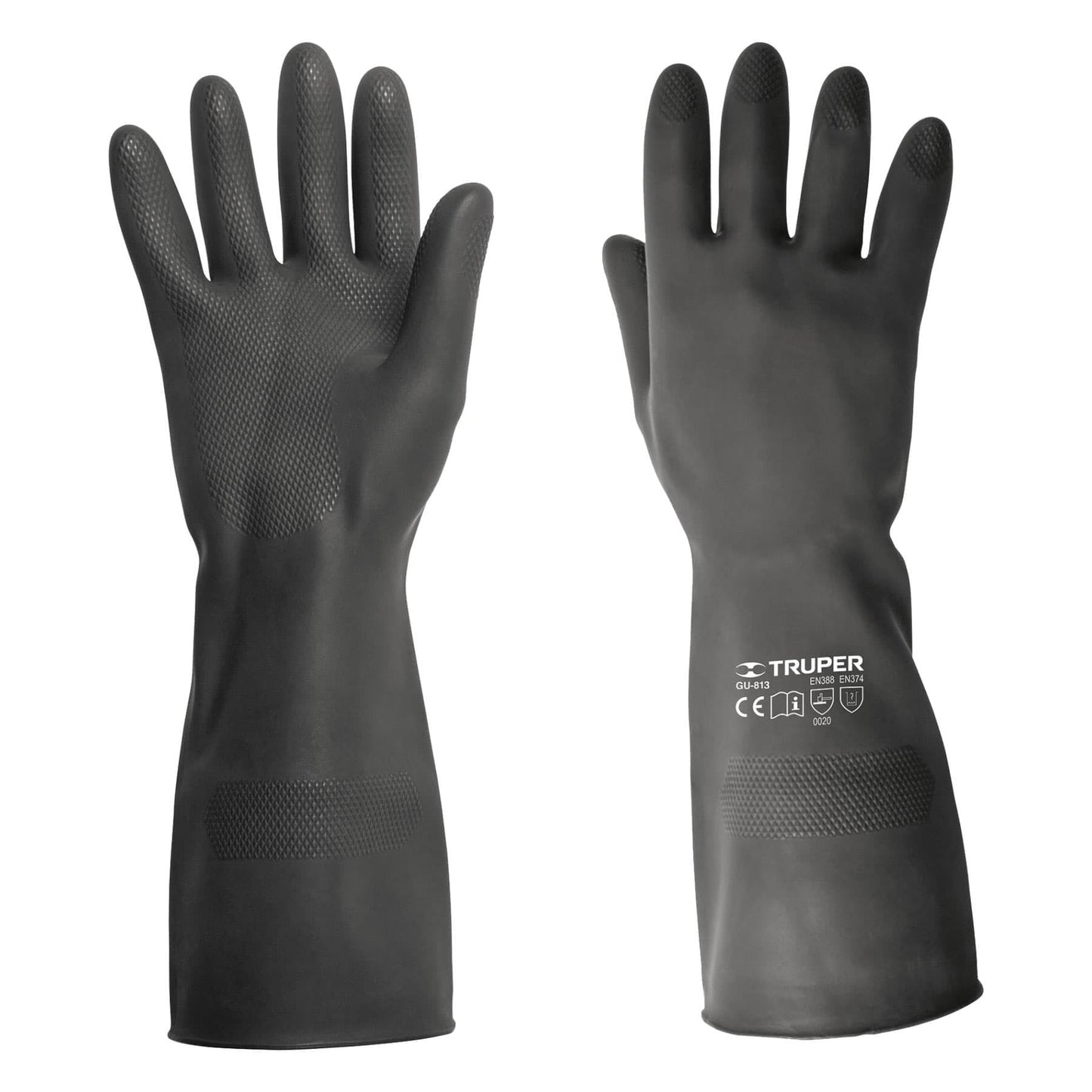 Guantes de neopreno para manejo de químicos, grandes