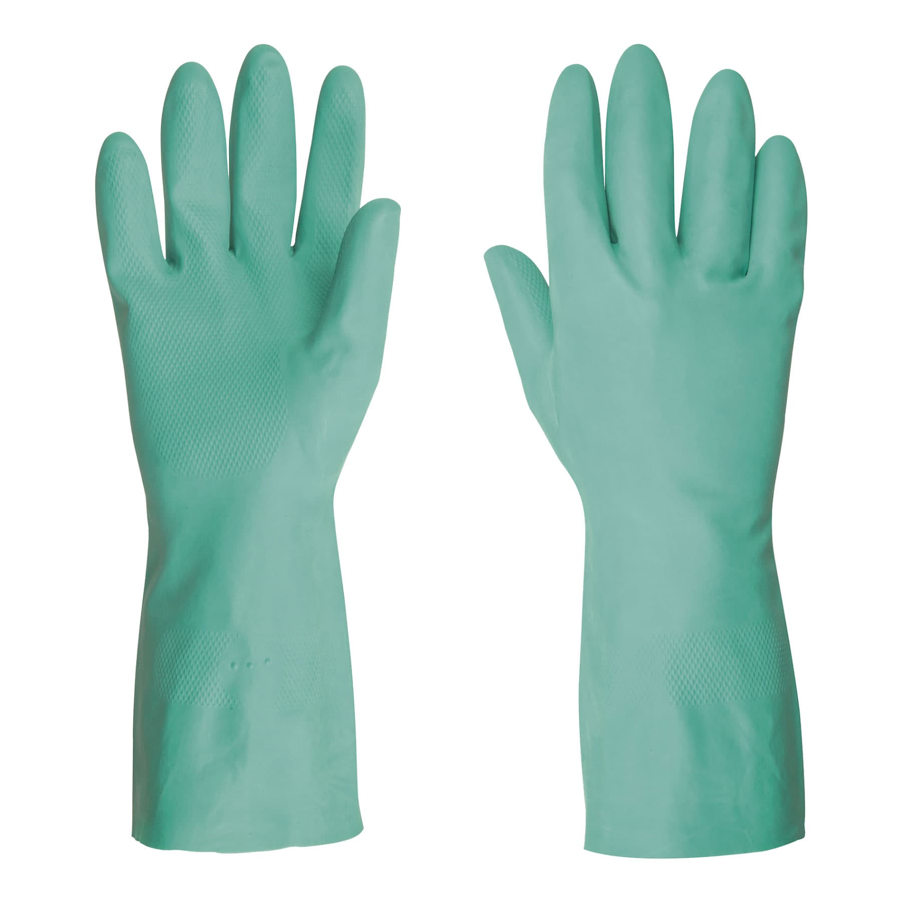 Guantes de nitrilo verde, multiusos, chicos