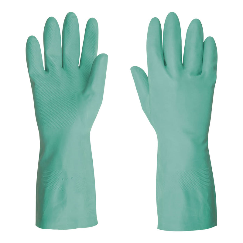 Guantes de nitrilo verde, multiusos, chicos