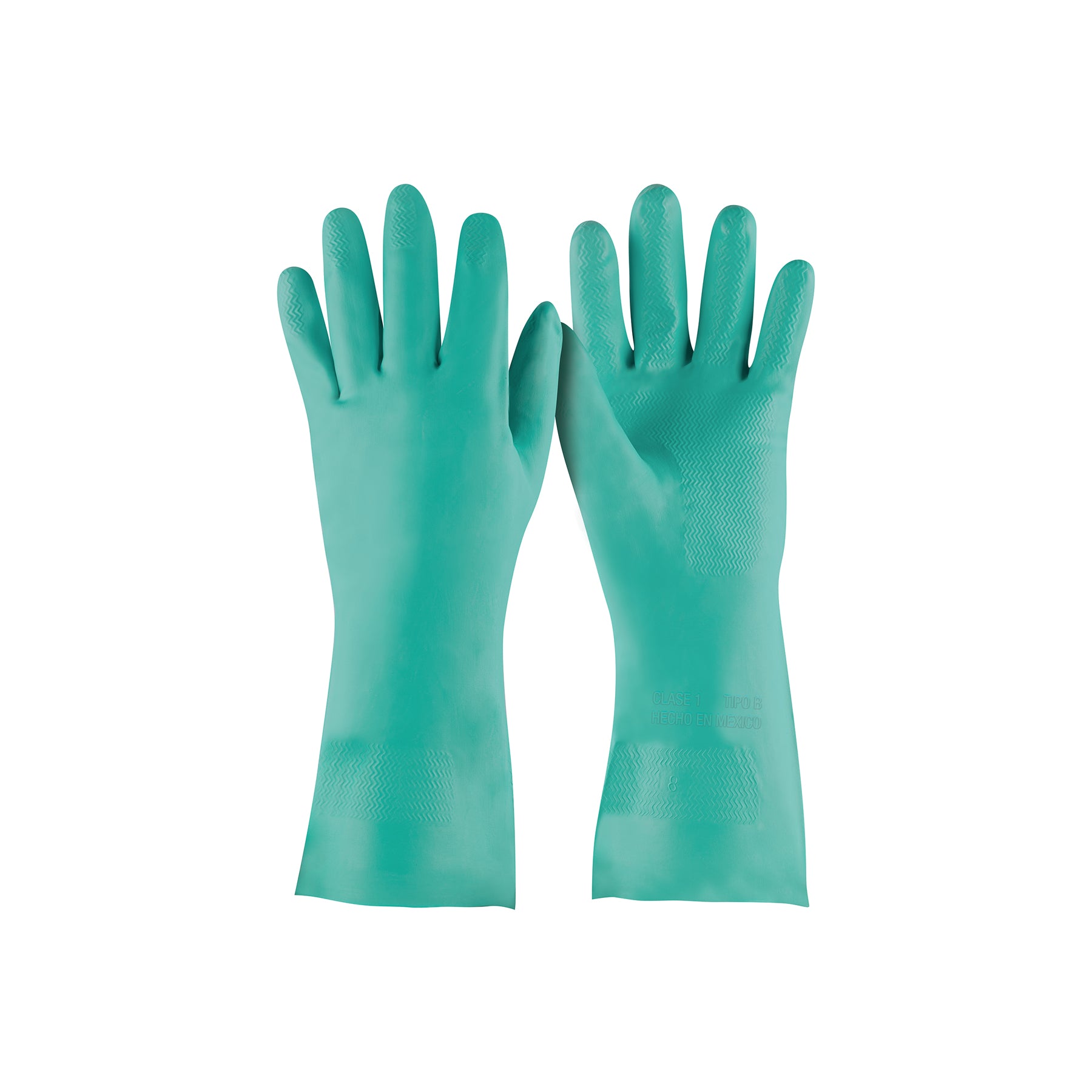Guantes de nitrilo verde, multiusos, medianos