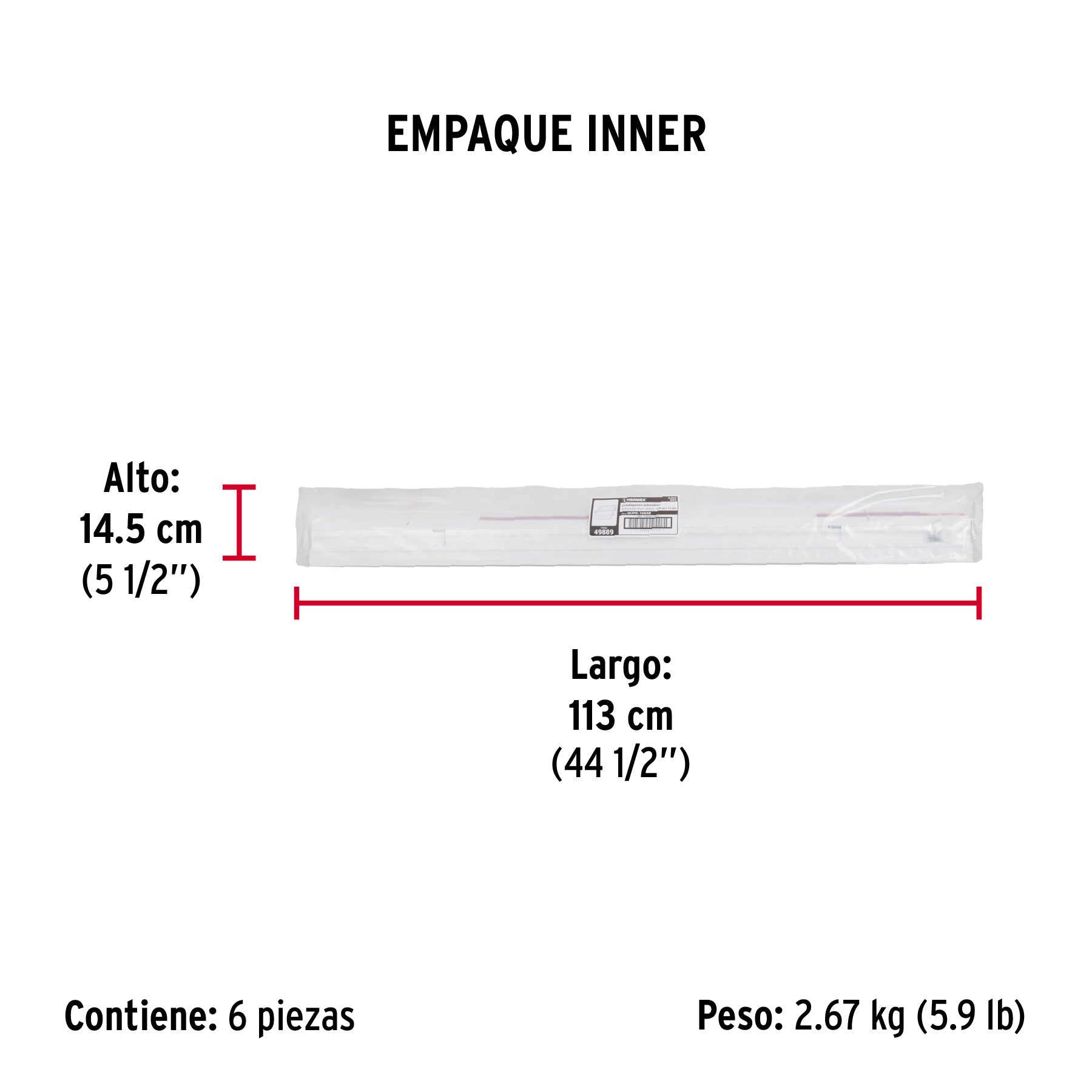 Guardapolvo automático 100 cm blanco