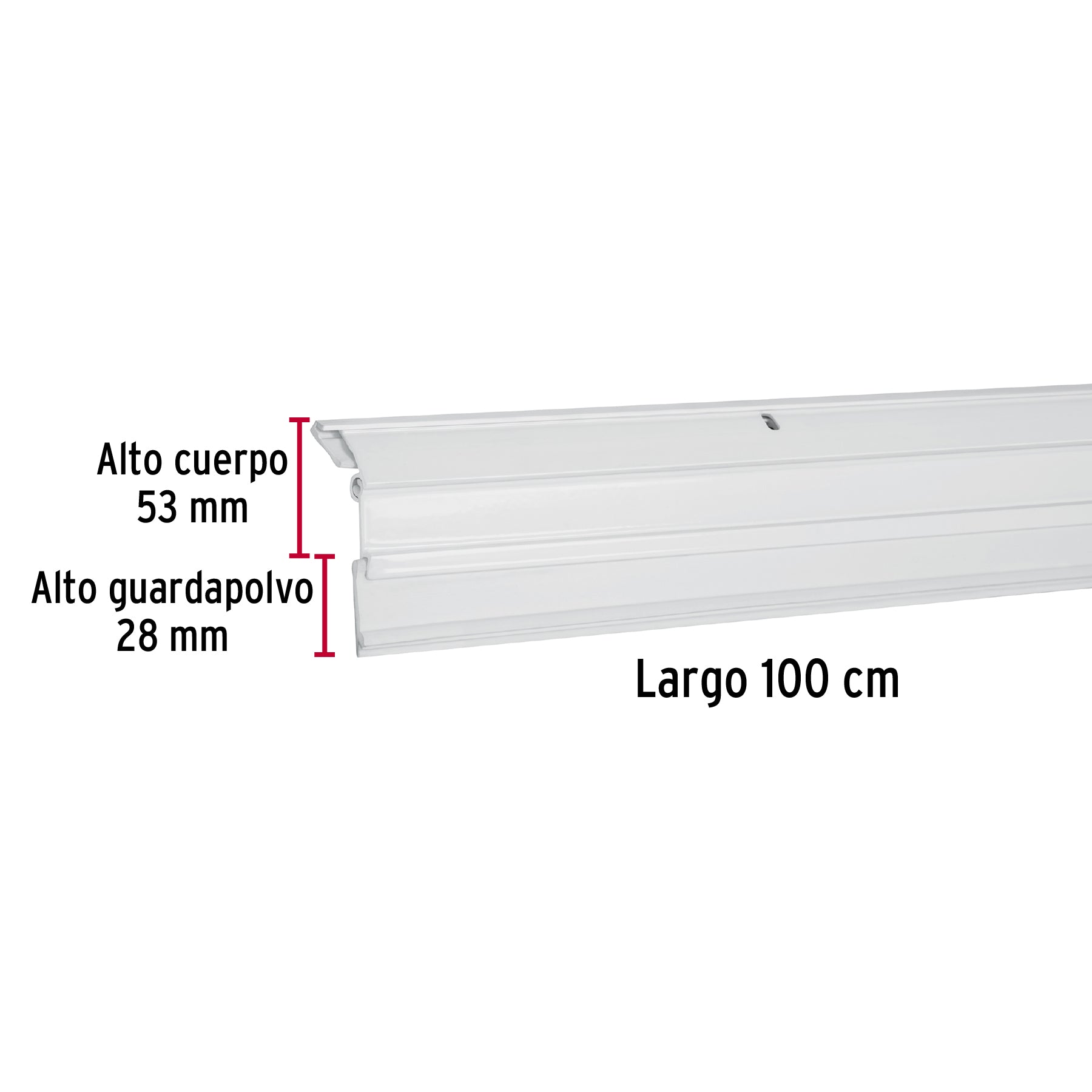 Guardapolvo automático 100 cm blanco