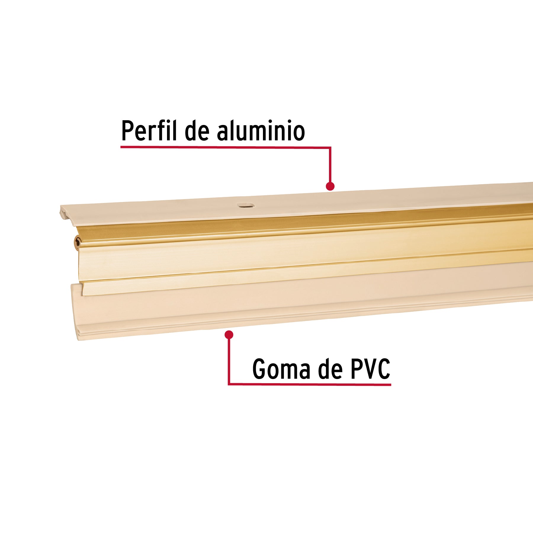 Guardapolvo automático 100 cm dorado
