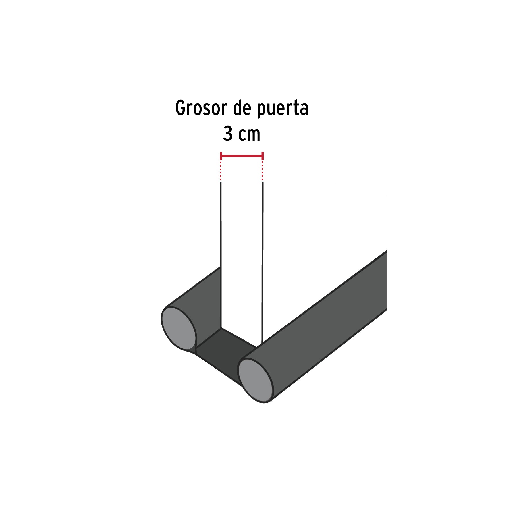 Guardapolvo con funda 100 cm, negro, Hermex