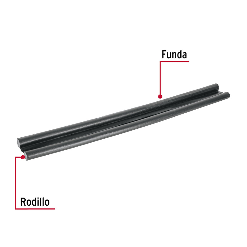 Guardapolvo con funda 100 cm, negro, Hermex