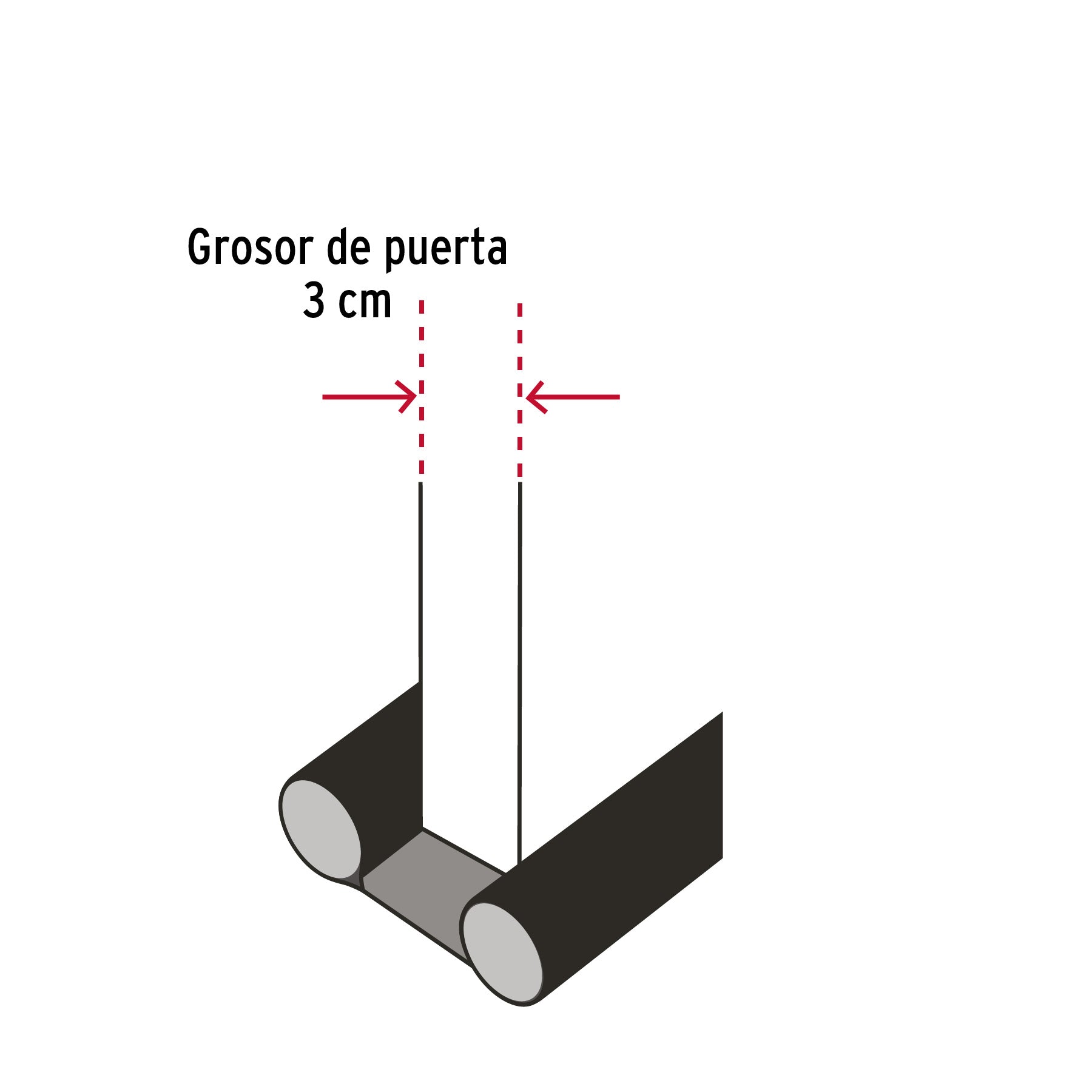 Guardapolvo con funda 100 cm, gris, Hermex
