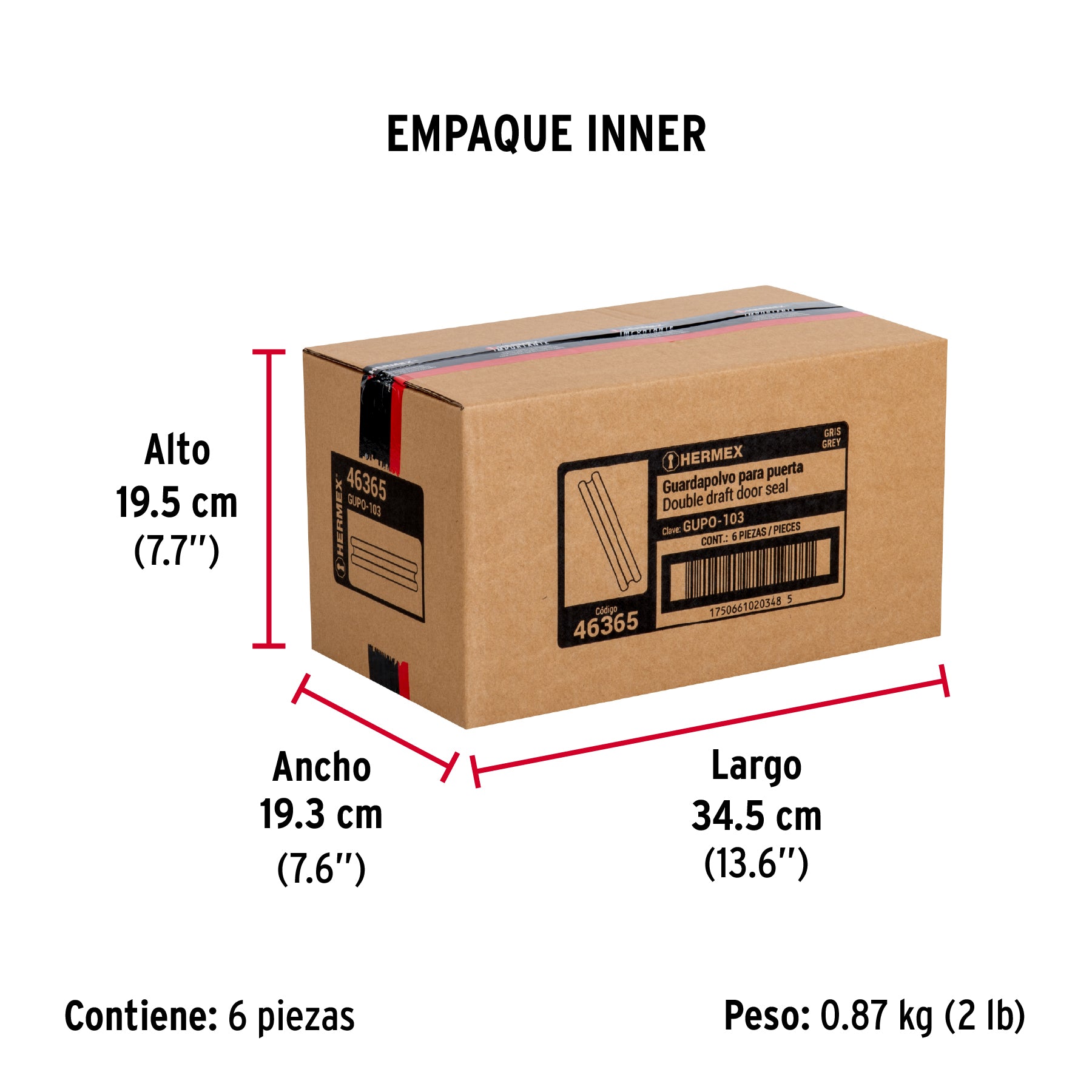 Guardapolvo con funda 100 cm, gris, Hermex