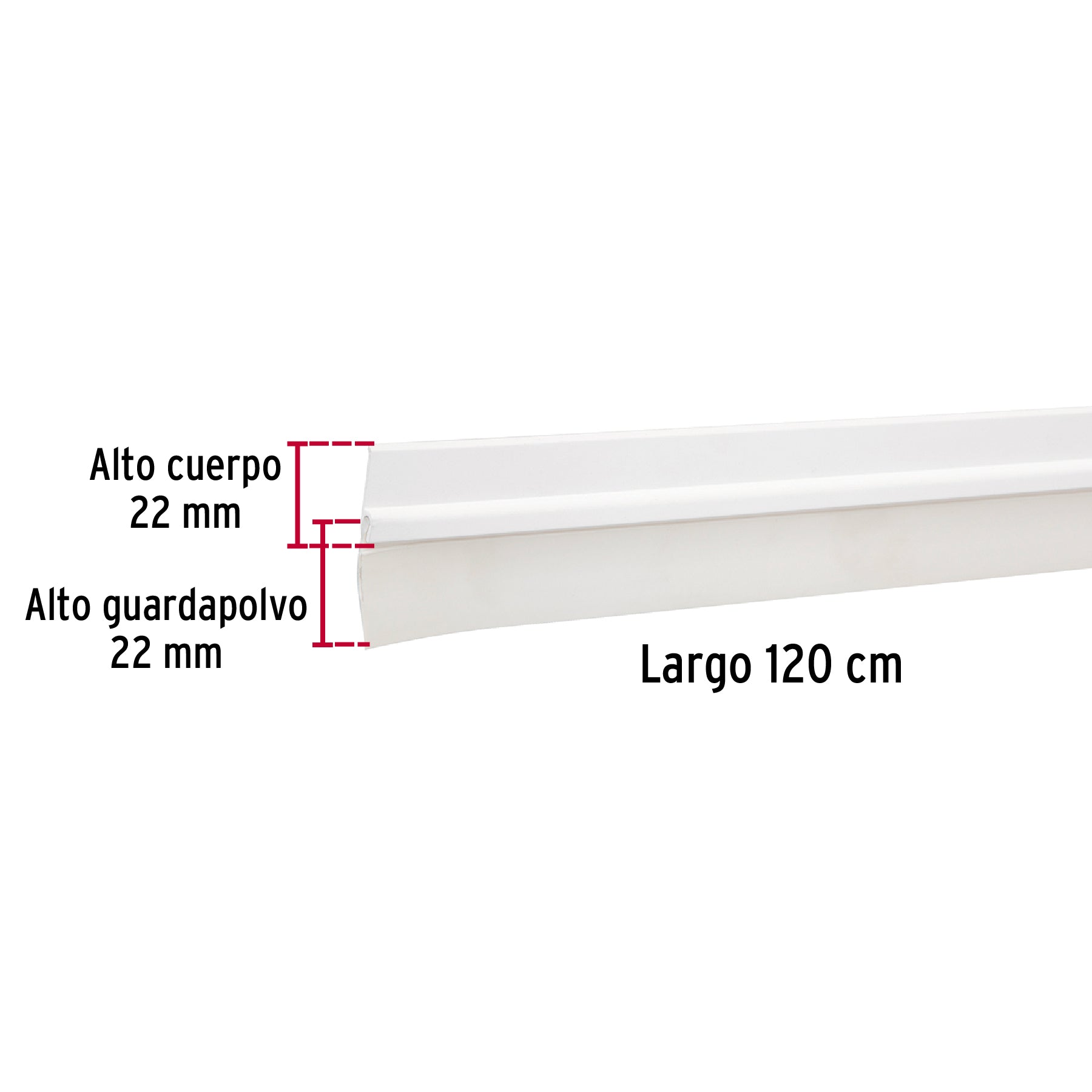 Guardapolvo, 120 cm, blanco