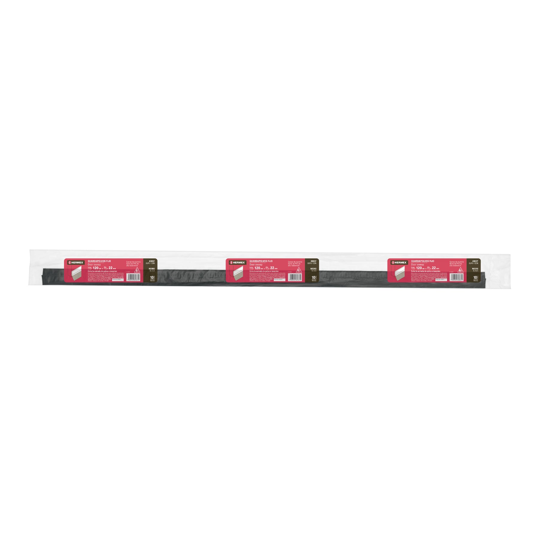 Guardapolvo, 120 cm, negro