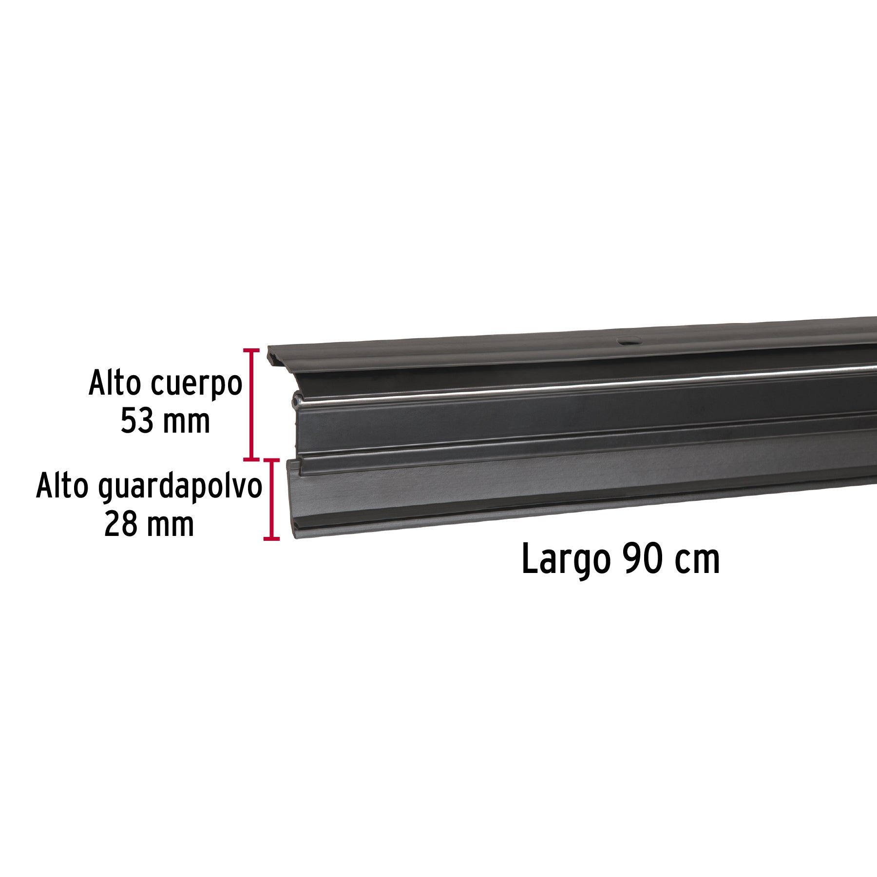 Guardapolvo automático 90 cm negro