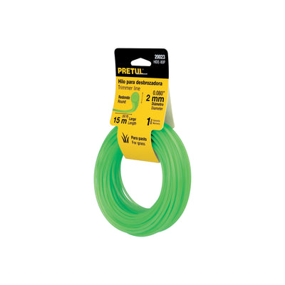 Hilo redondo para desbrozadora, 15 m, 2 mm, Pretul