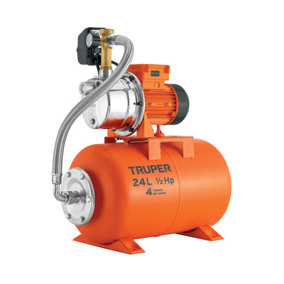 Bomba hidroneumática 1/2 HP, 24 litros