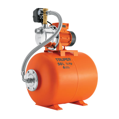 Bomba hidroneumática 1/2 HP, 50 litros
