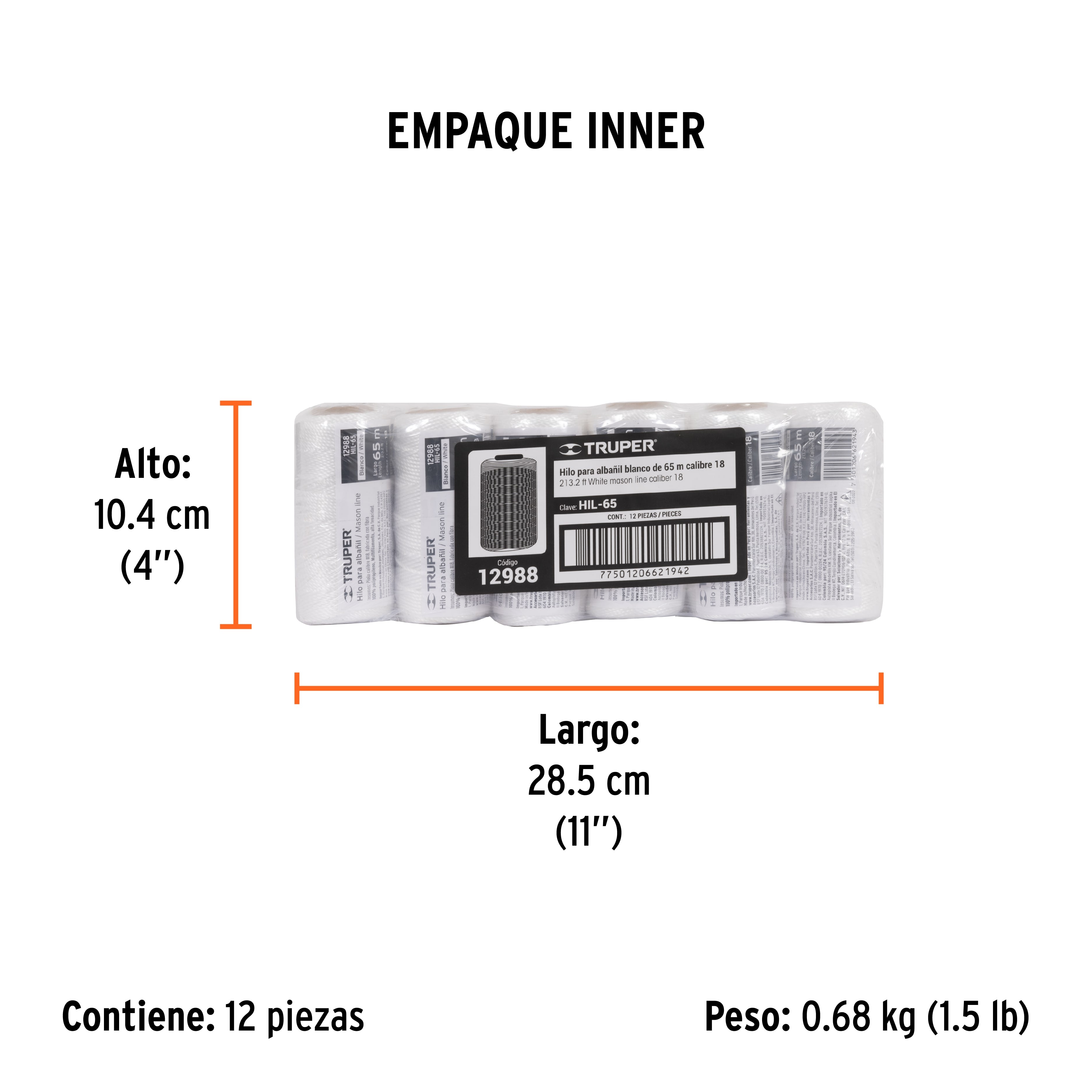Hilo para albañil, 65 m