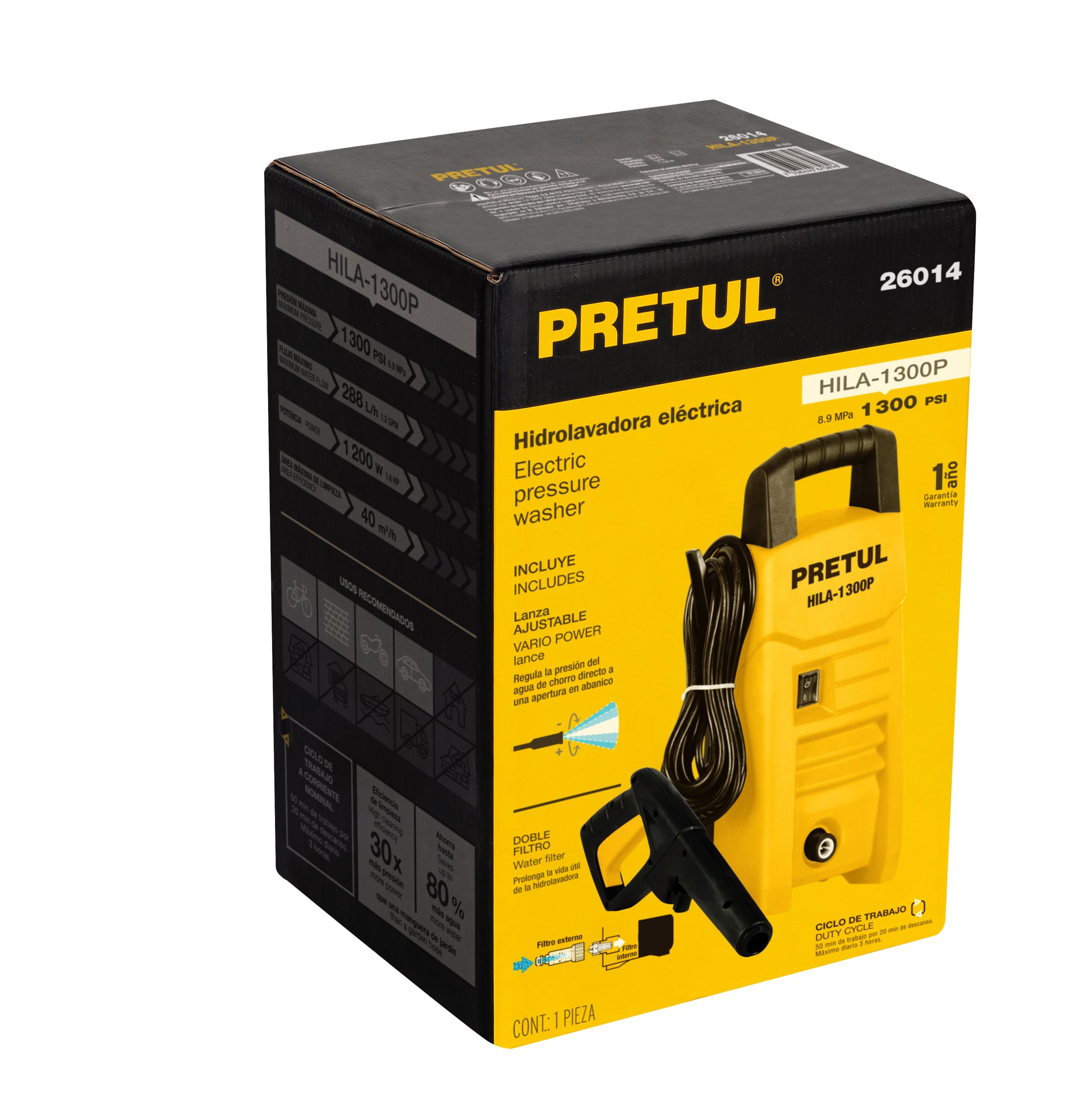 Hidrolavadora eléctrica, 1300 PSI,Pretul sustituto 29004