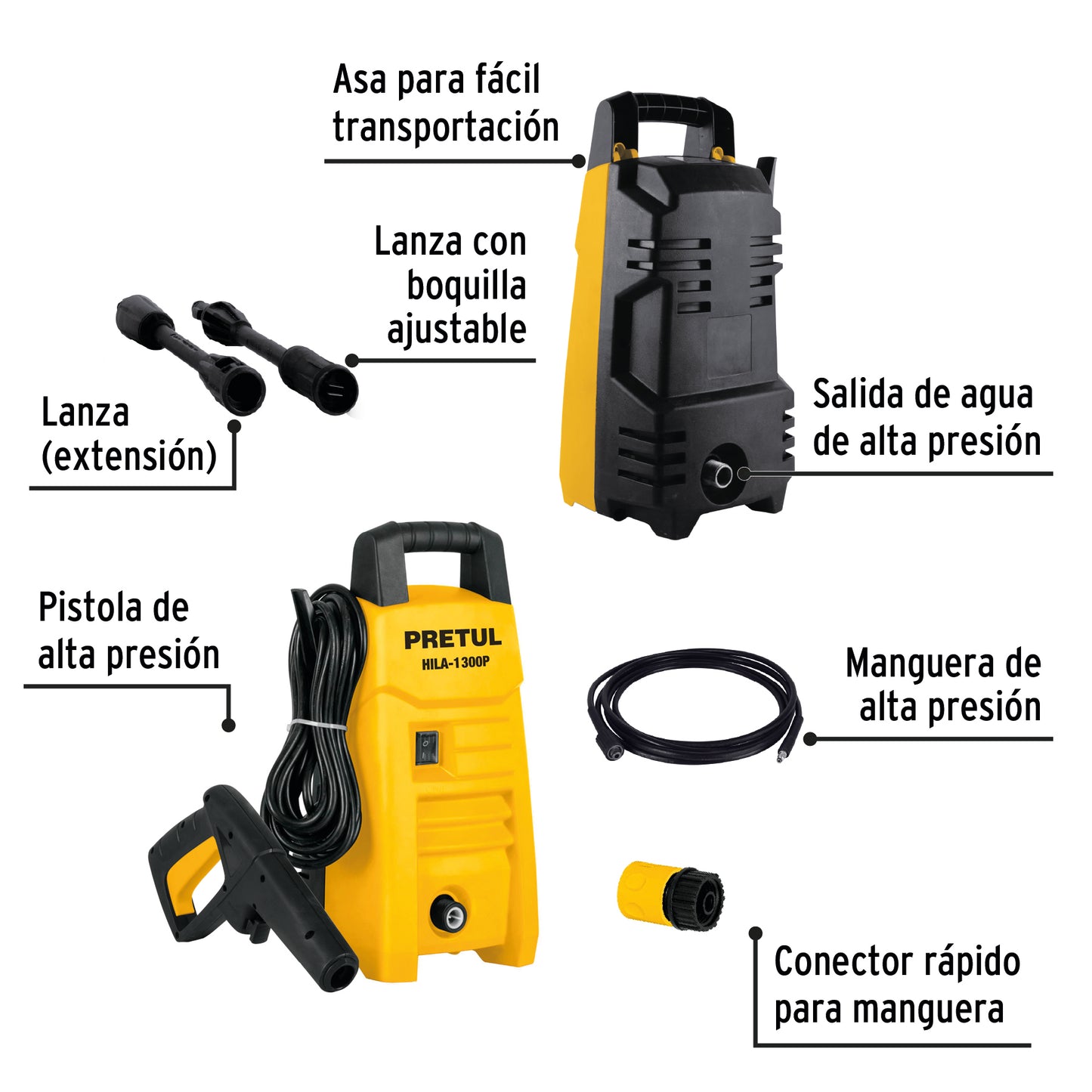 Hidrolavadora eléctrica, 1300 PSI,Pretul sustituto 29004