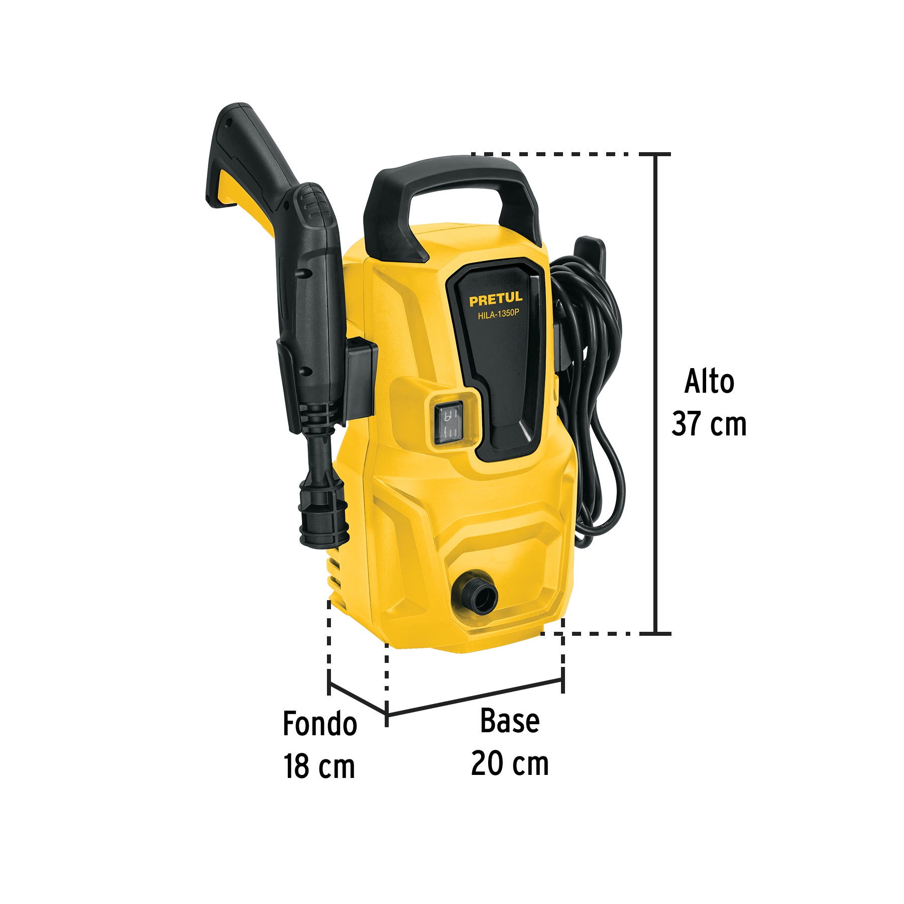Hidrolavadora eléctrica 1350 PSI, Pretul SUST 26014