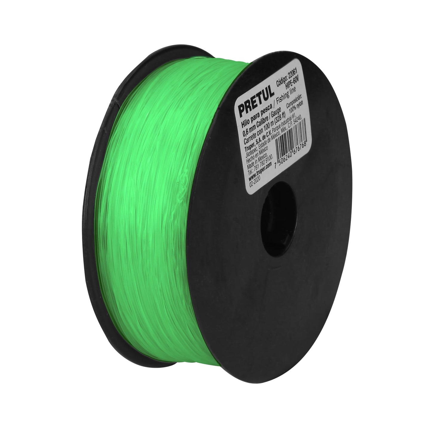 Hilo de nylon para pesca, 0.60 mm,verde