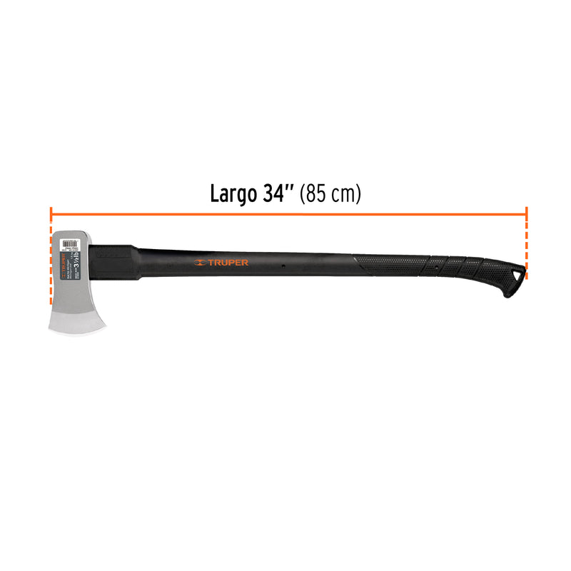 Hacha michigan, 3-1/2 lb, mango fibra de vidrio