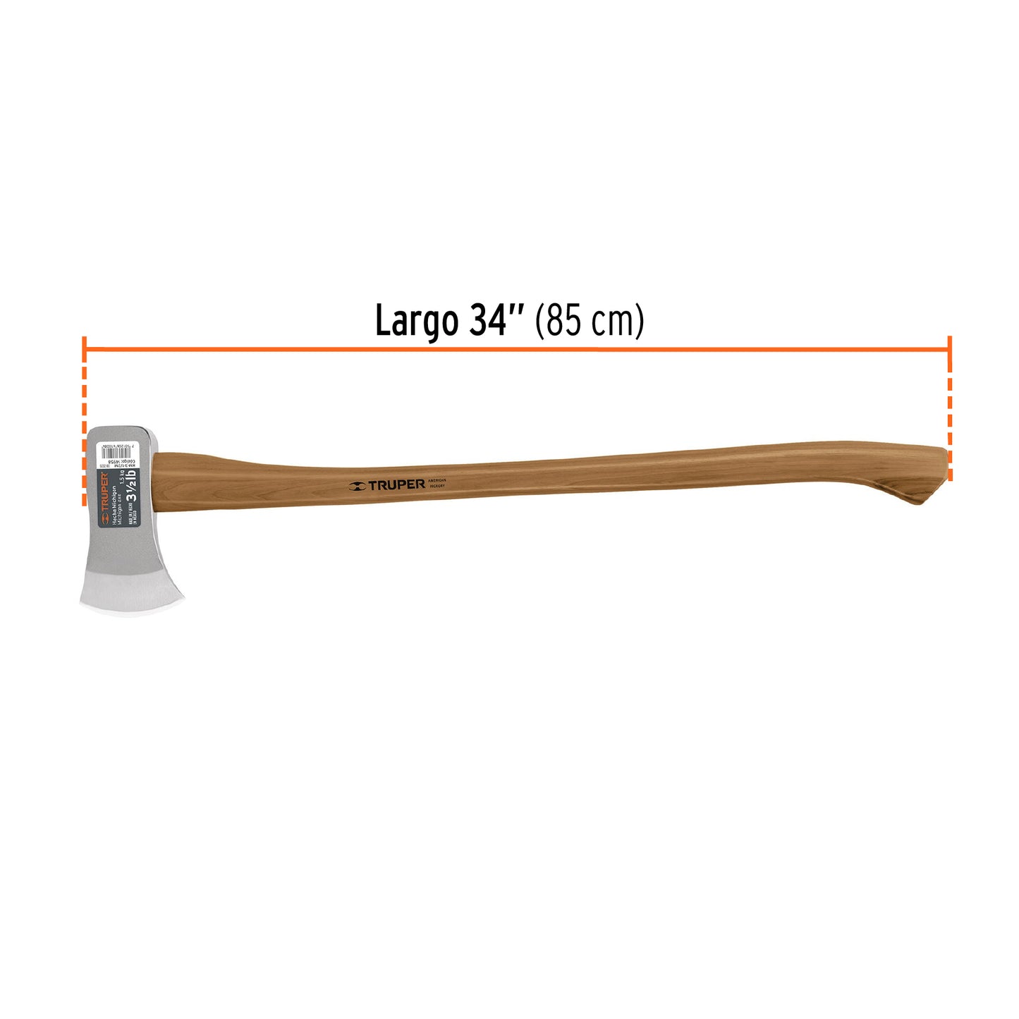 Hacha michigan, 3-1/2 lb, mango hickory