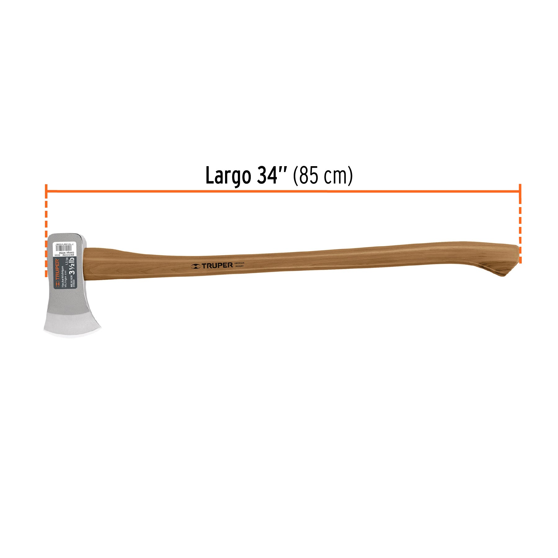 Hacha michigan, 3-1/2 lb, mango hickory
