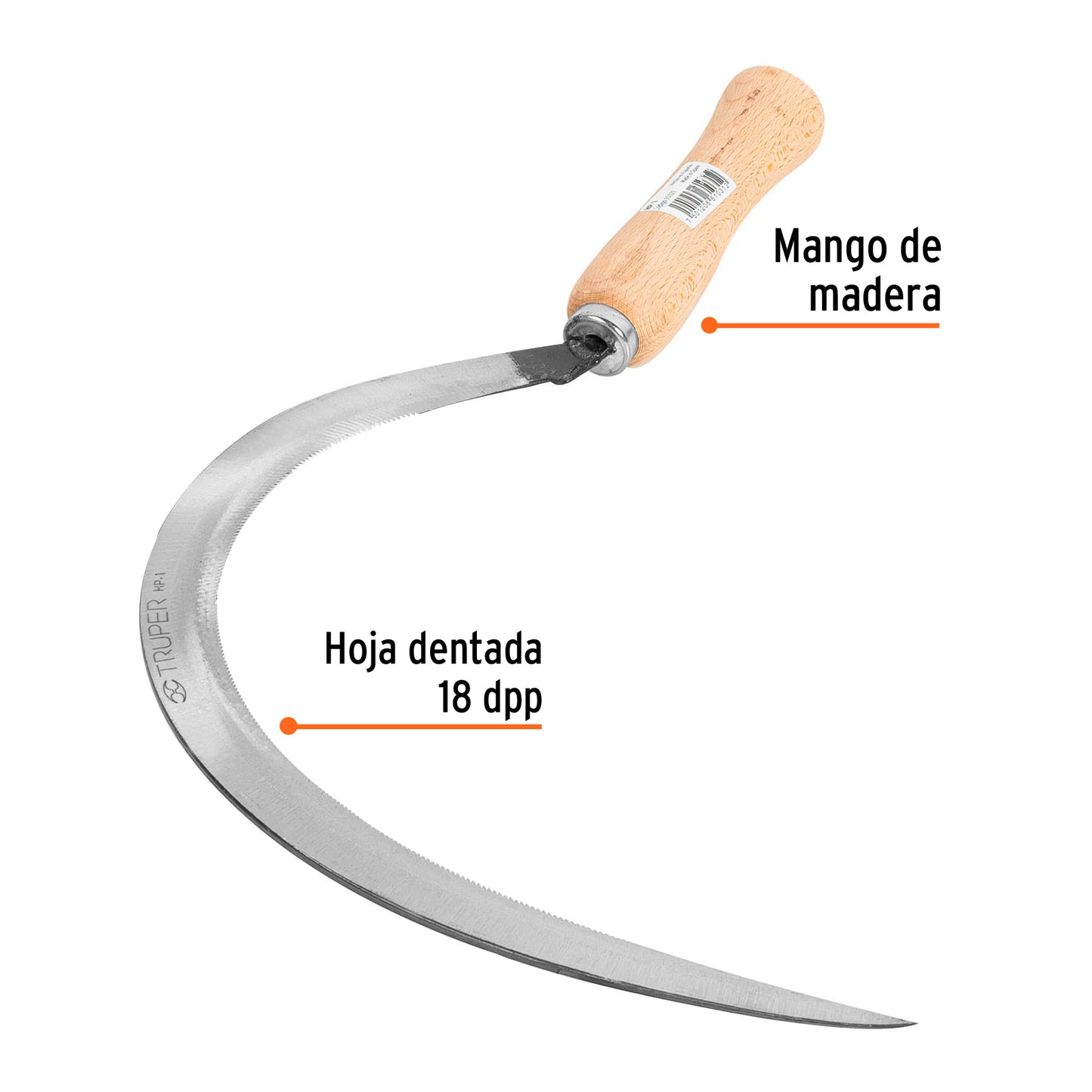 Hoz dentada # 1, 18"
