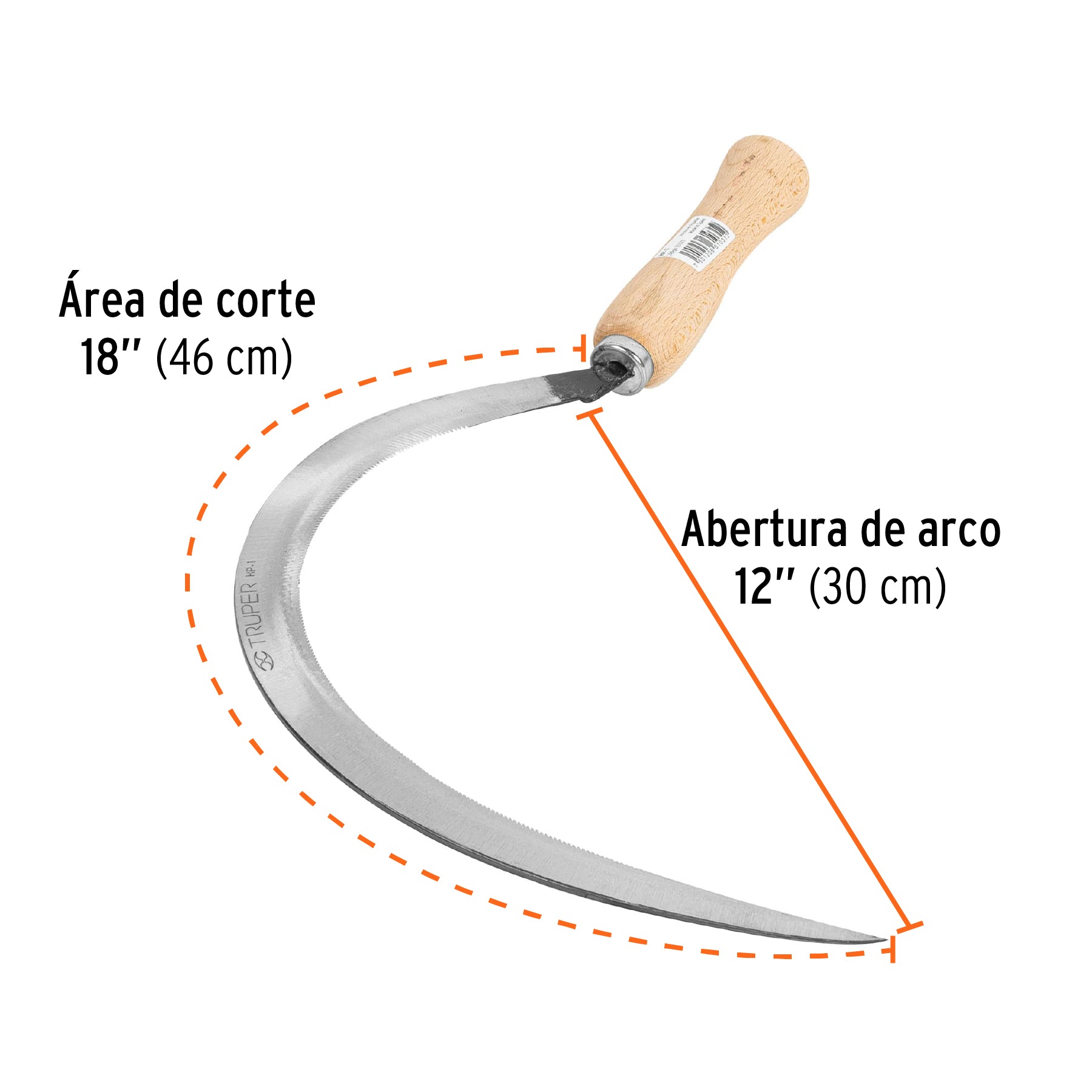 Hoz dentada # 1, 18"