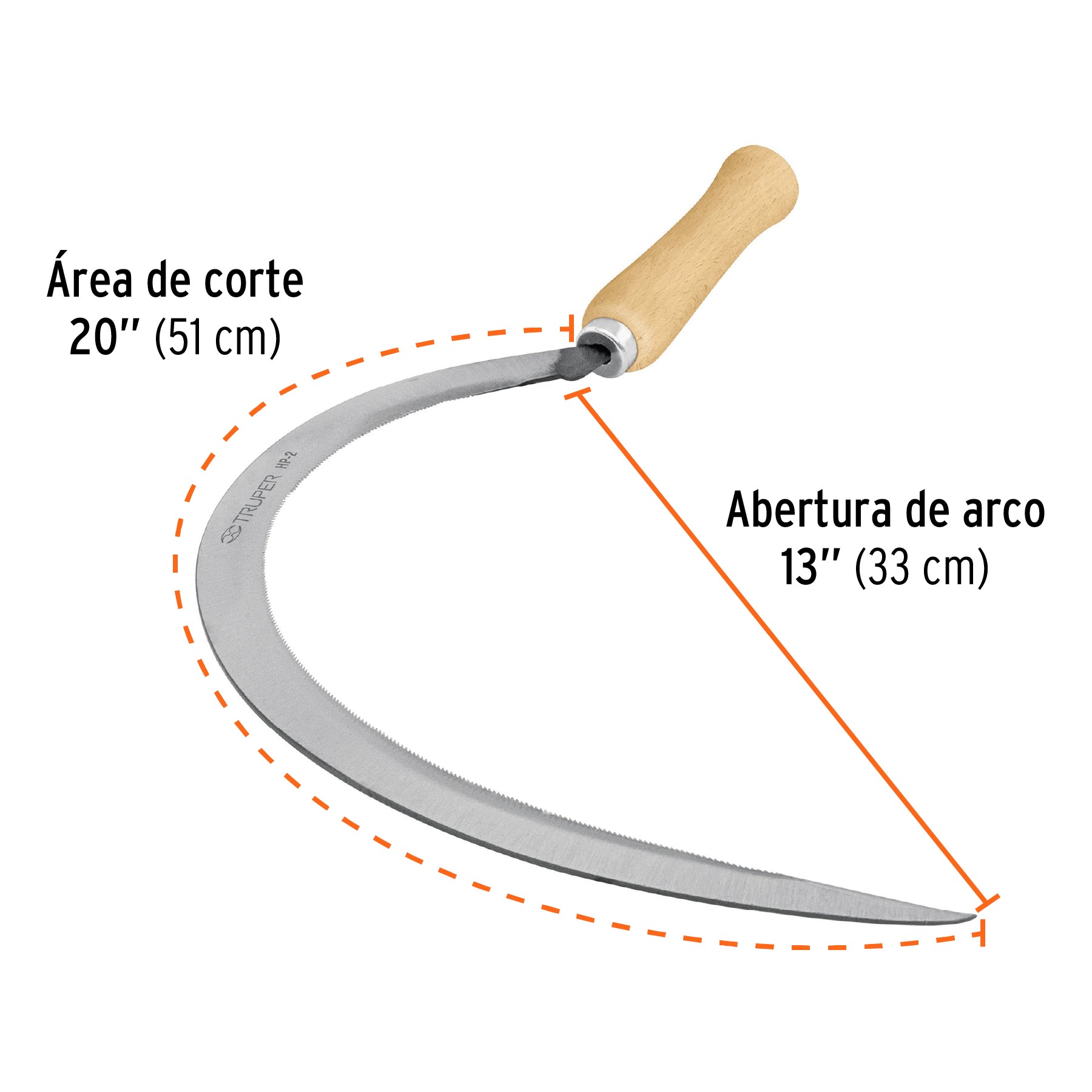 Hoz dentada # 2, 20"