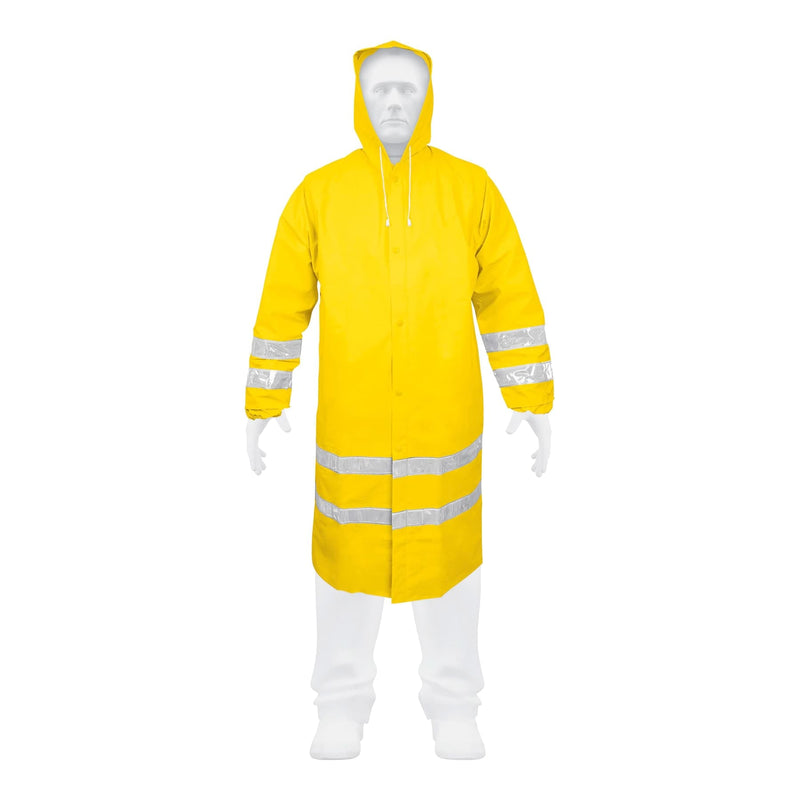 Gabardina impermeable con reflejante, talla extra grande,PVC