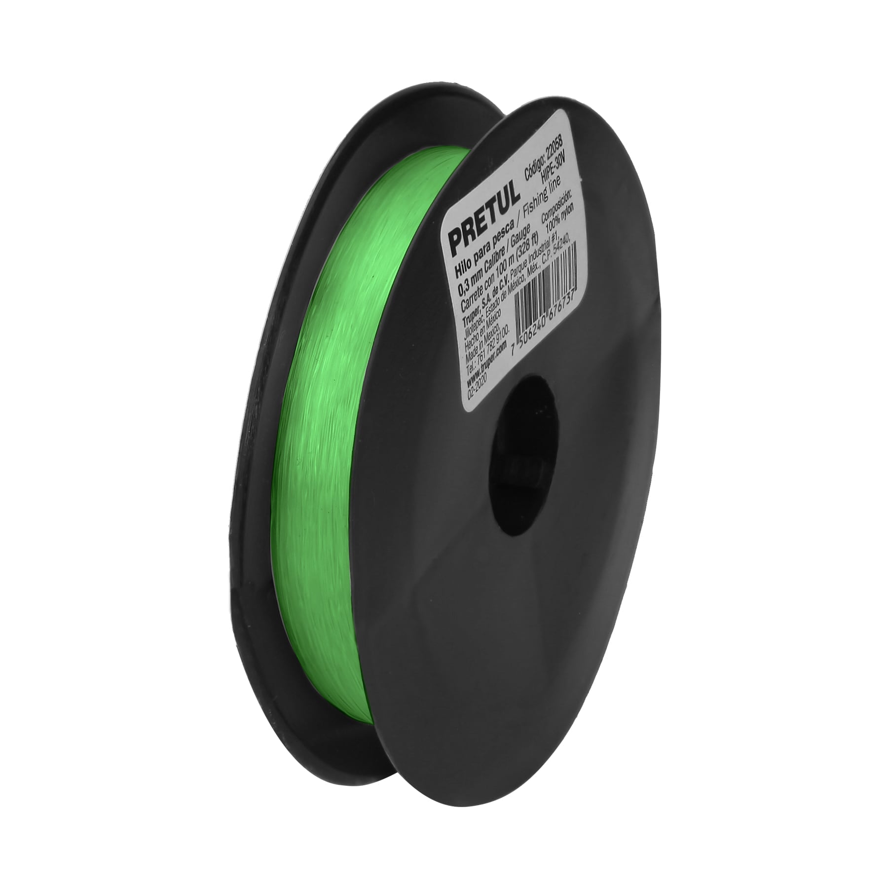 Hilo de nylon para pesca, 0.30 mm,verde