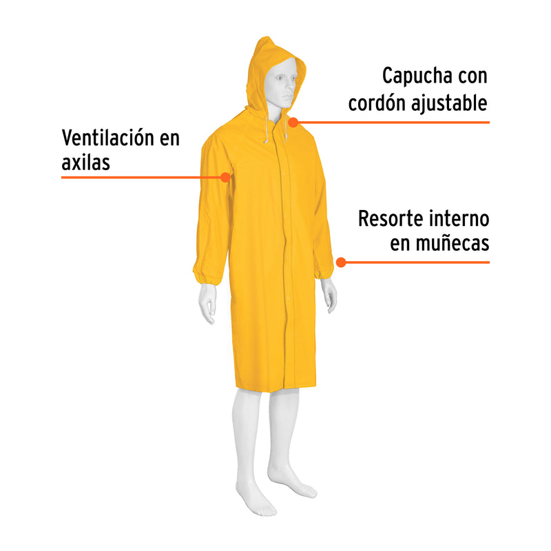 Gabardina talla grande, PVC