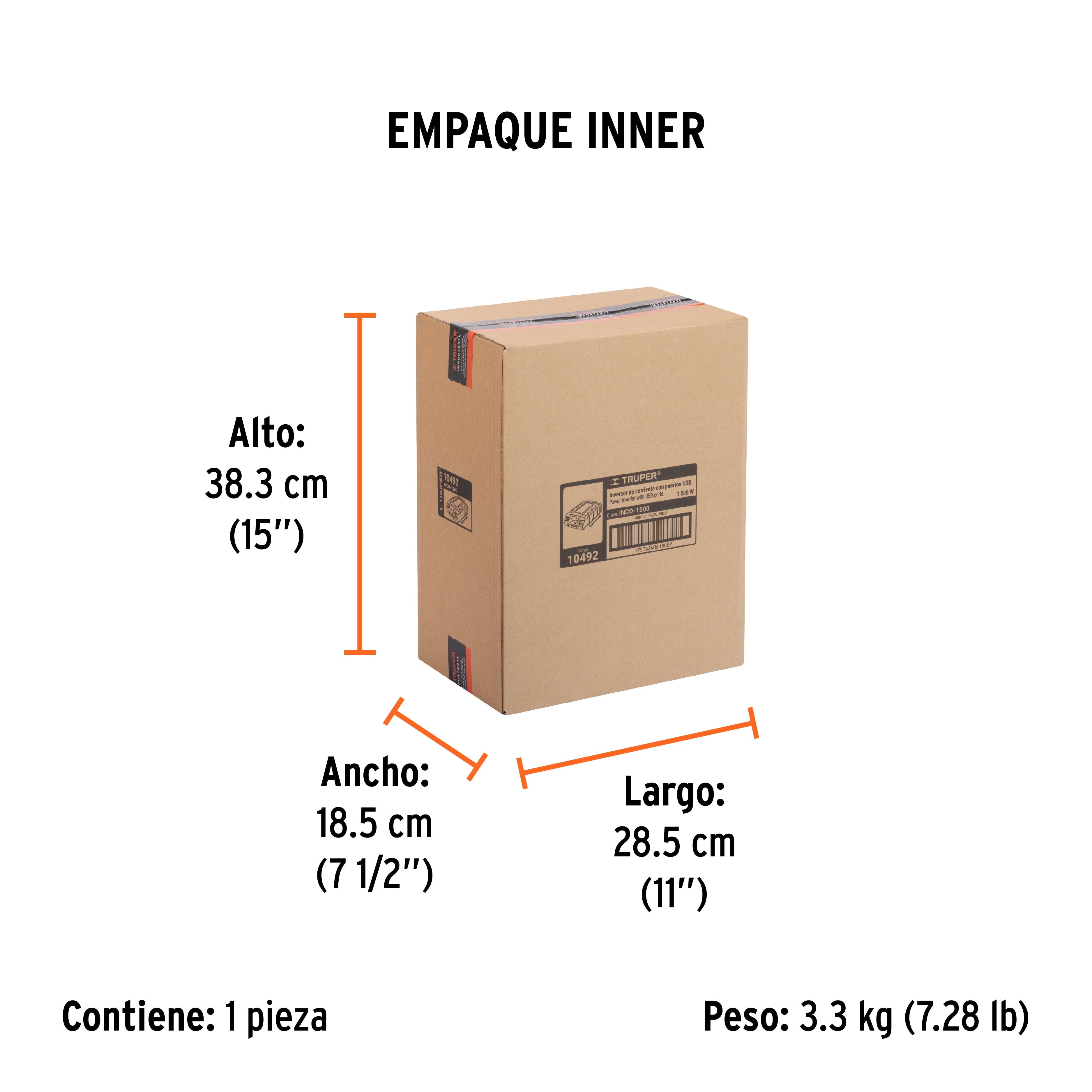 Inversor de corriente de 1500 W