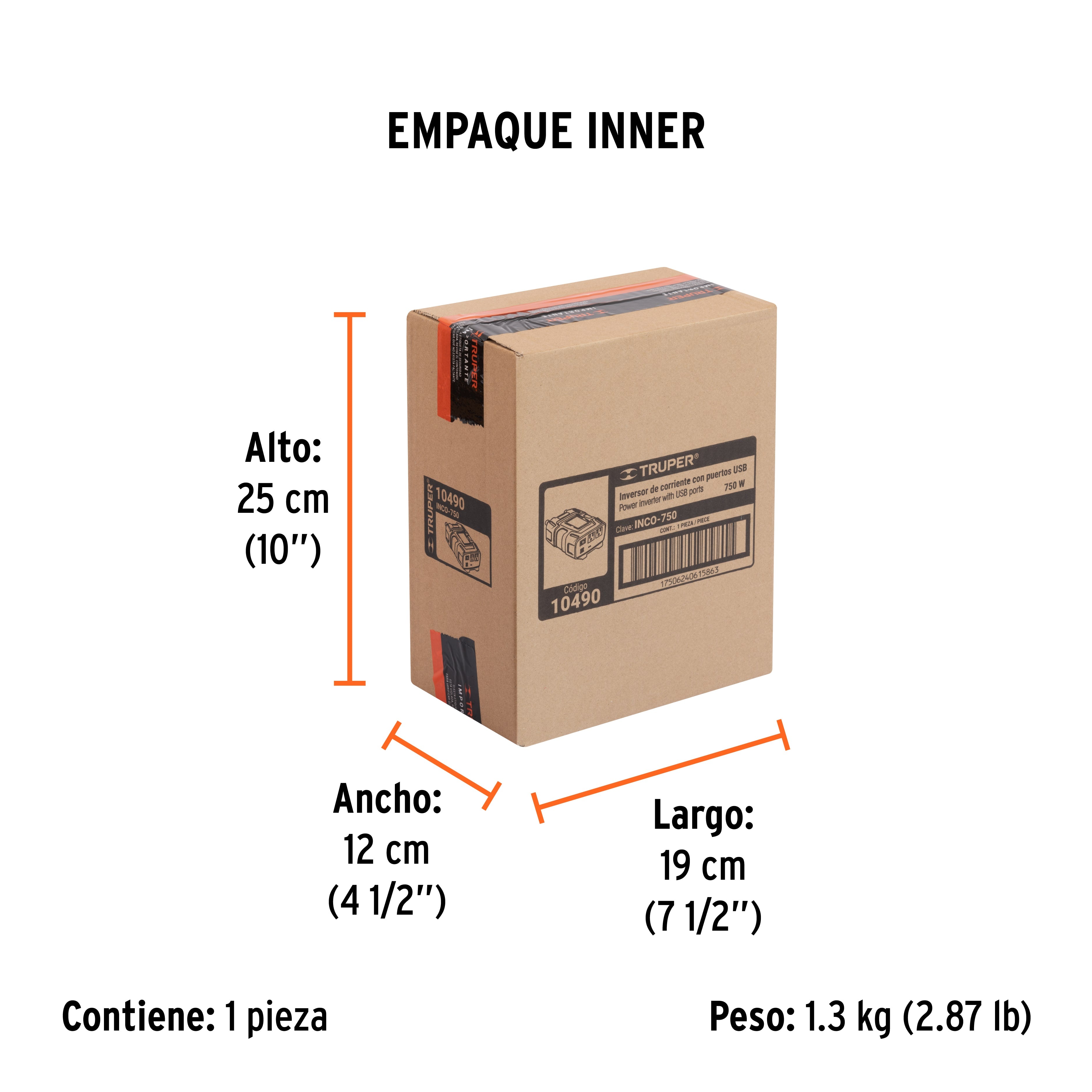 Inversor de corriente de 750 W