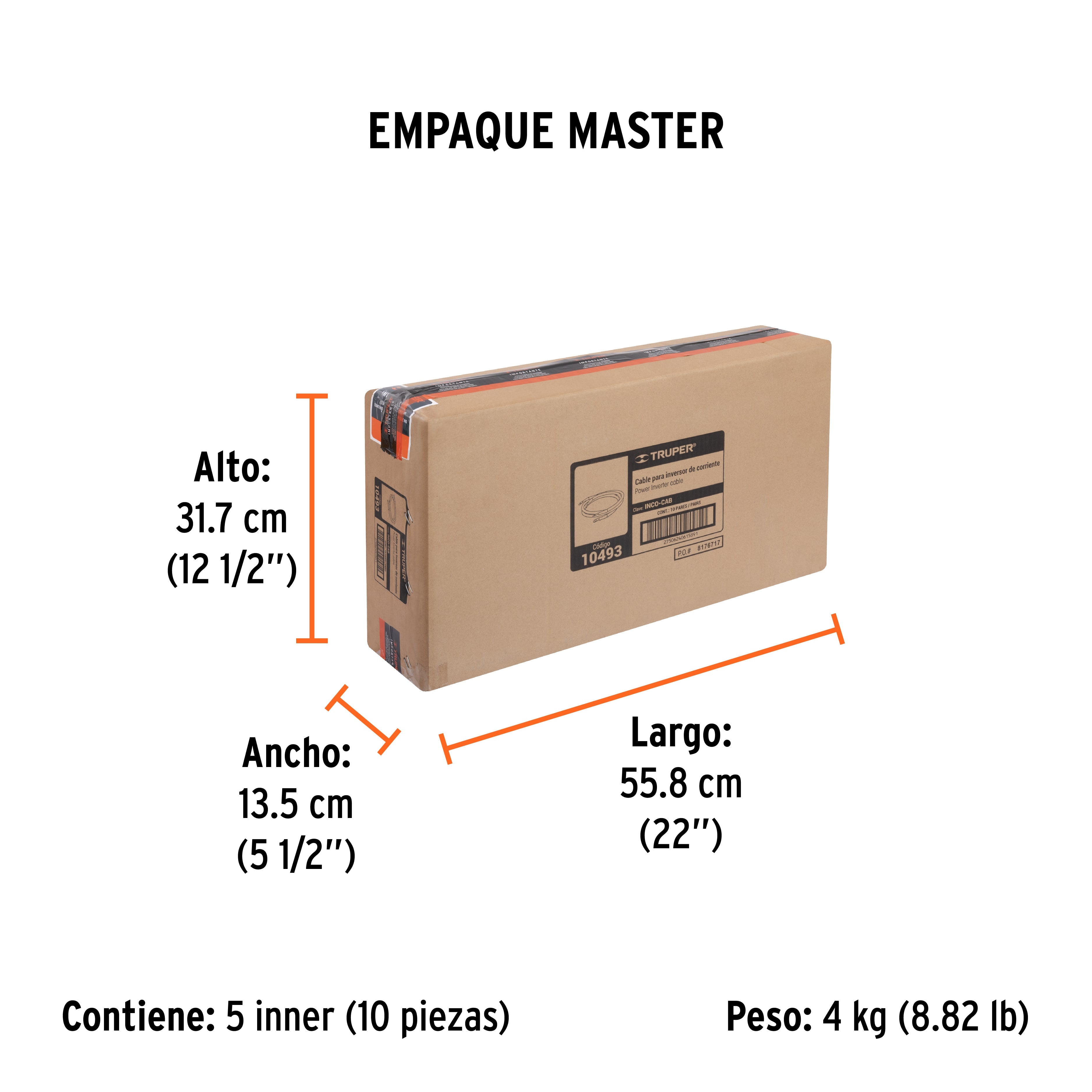 Cable para inversores de 1000 y 1500 W