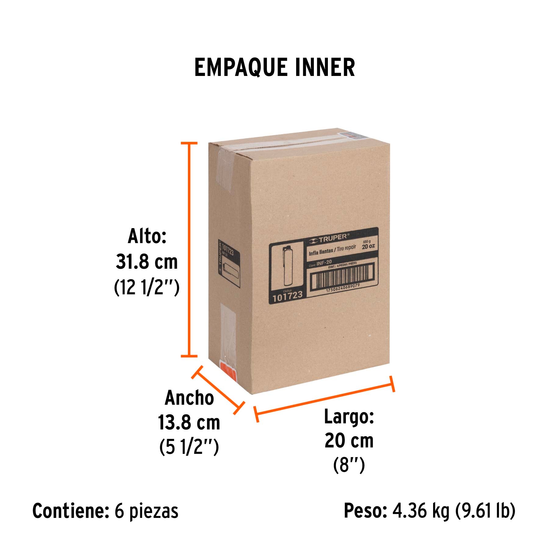 Inflallantas 600 ml