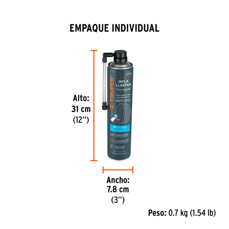 Inflallantas 600 ml