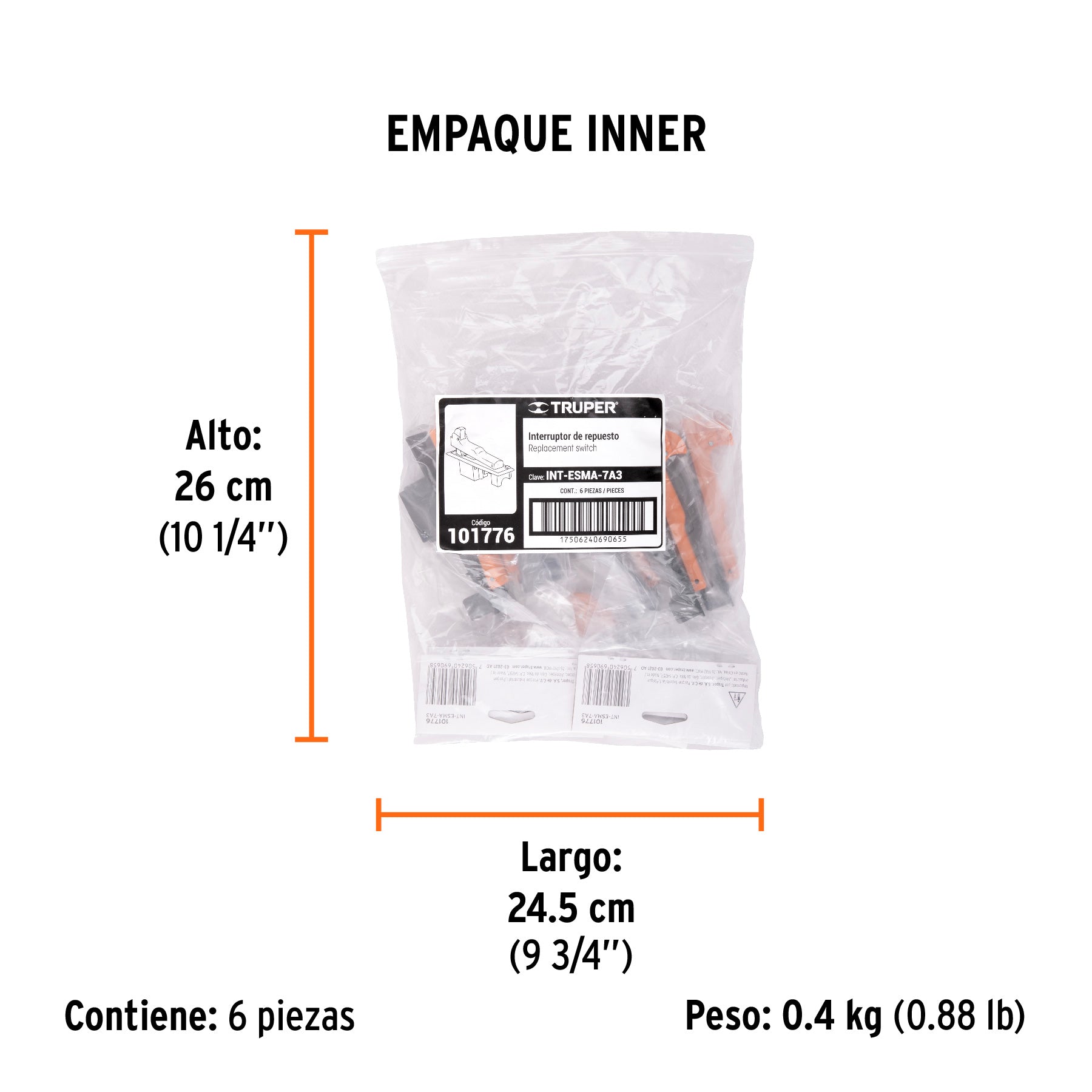 INTERRUPTOR DE REPUESTO PARA ESMA-7A3, TRUPER