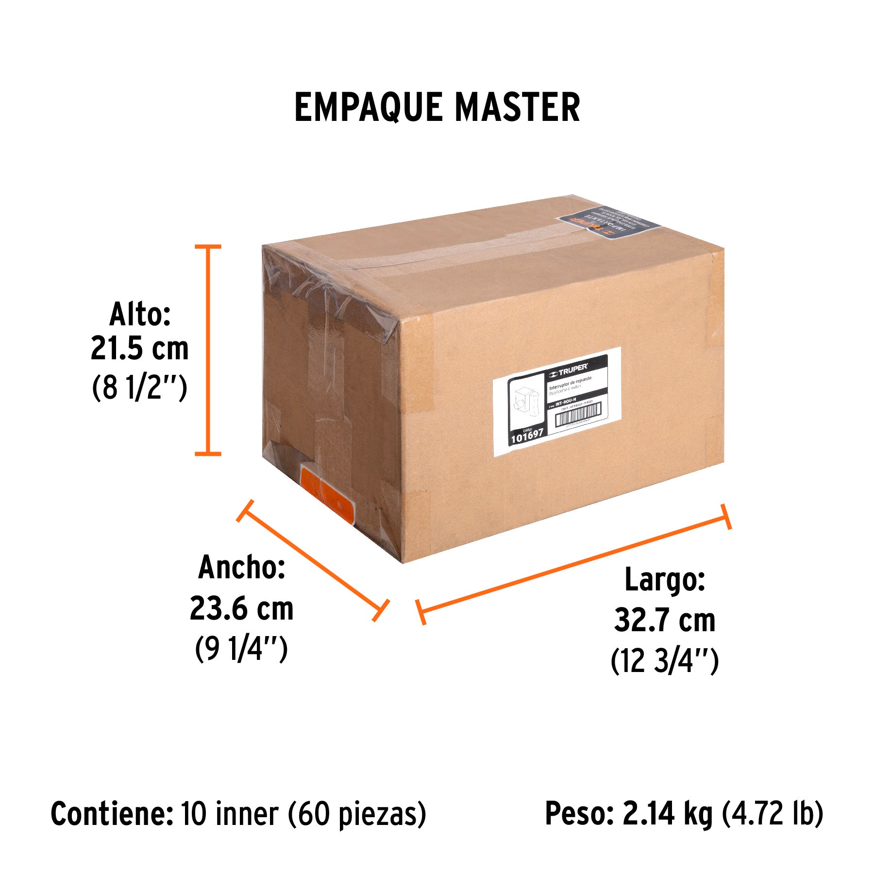 Interruptor de repuesto para ROU-N, Truper