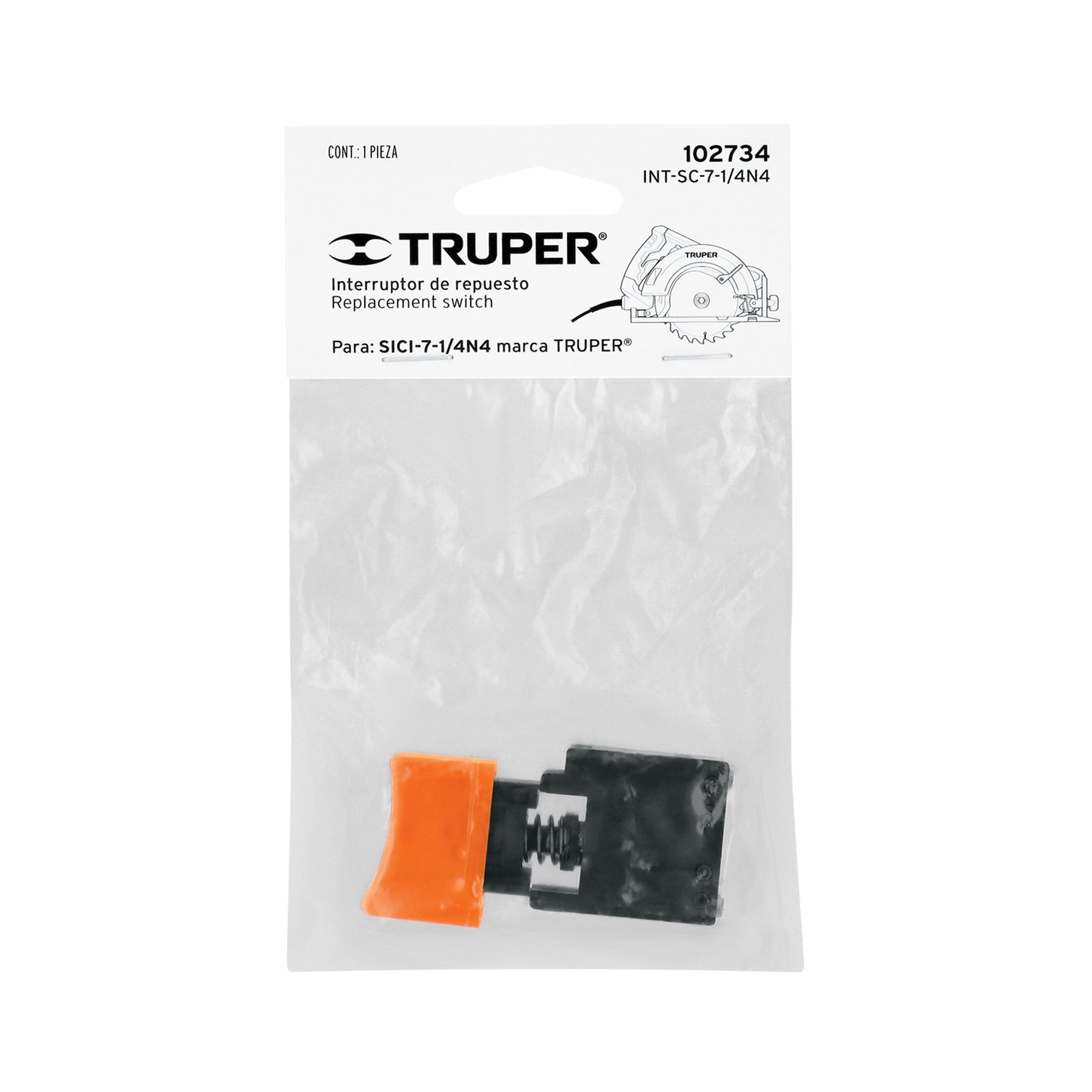 Interruptor de repuesto para SICI-7-1/4N4, Truper