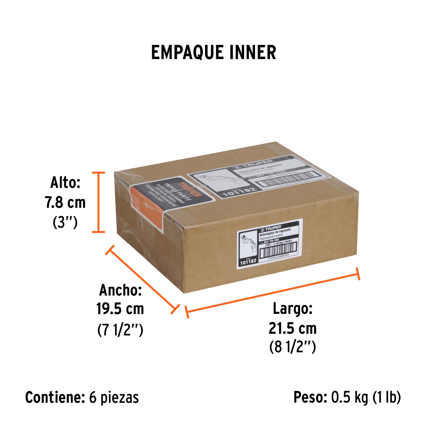 Interruptor de repuesto para ROTI-20A y TALI-20A
