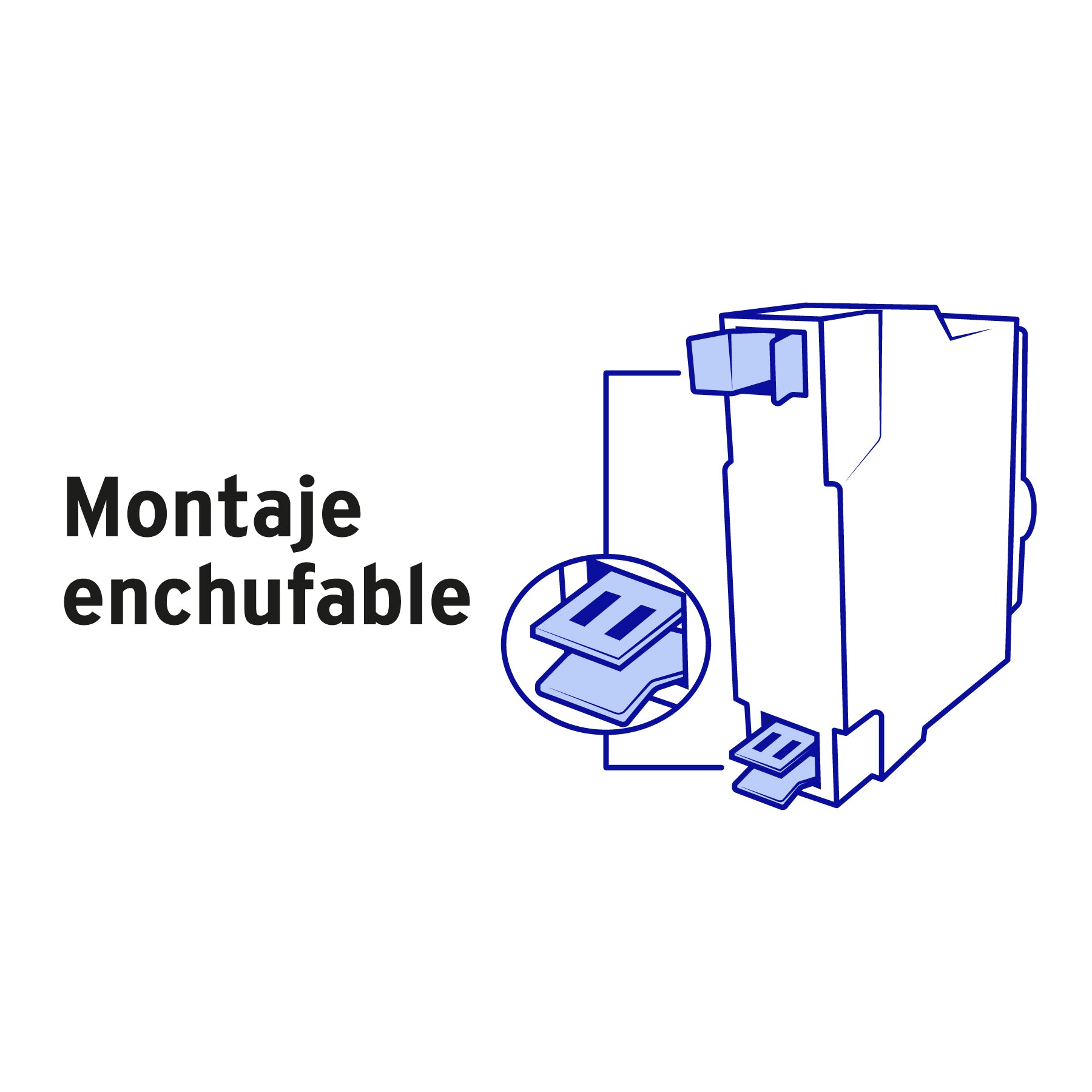 Interruptor de 1 polo 20A, enchufable, a granel, VOLTECK
