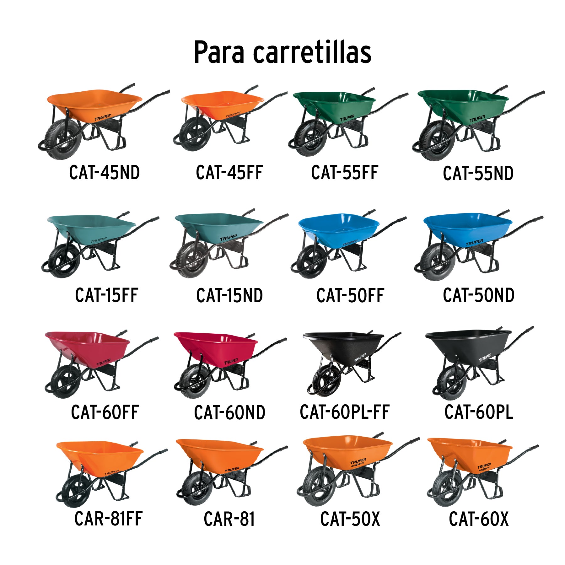 Juego 2 chumaceras para carretilla