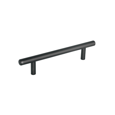 Jaladera de 128mm estilo 'Cilindro' acabado negro, Hermex