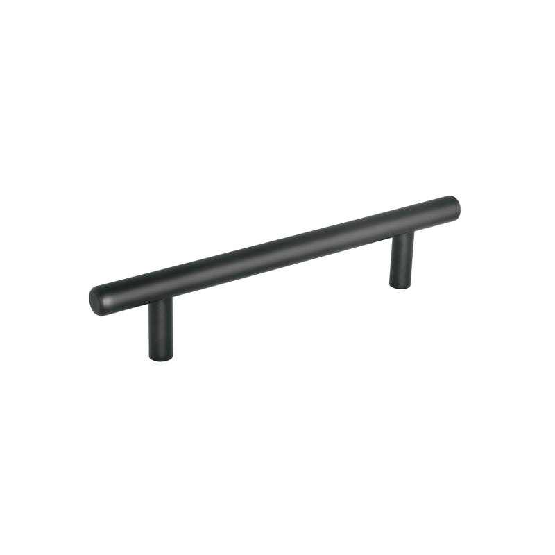 Jaladera de 128mm estilo 'Cilindro' acabado negro, Hermex