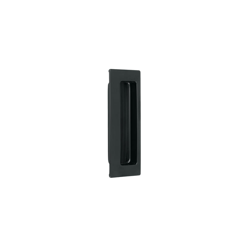 Jaladera de embutir cuadrada acabado negro, HERMEX
