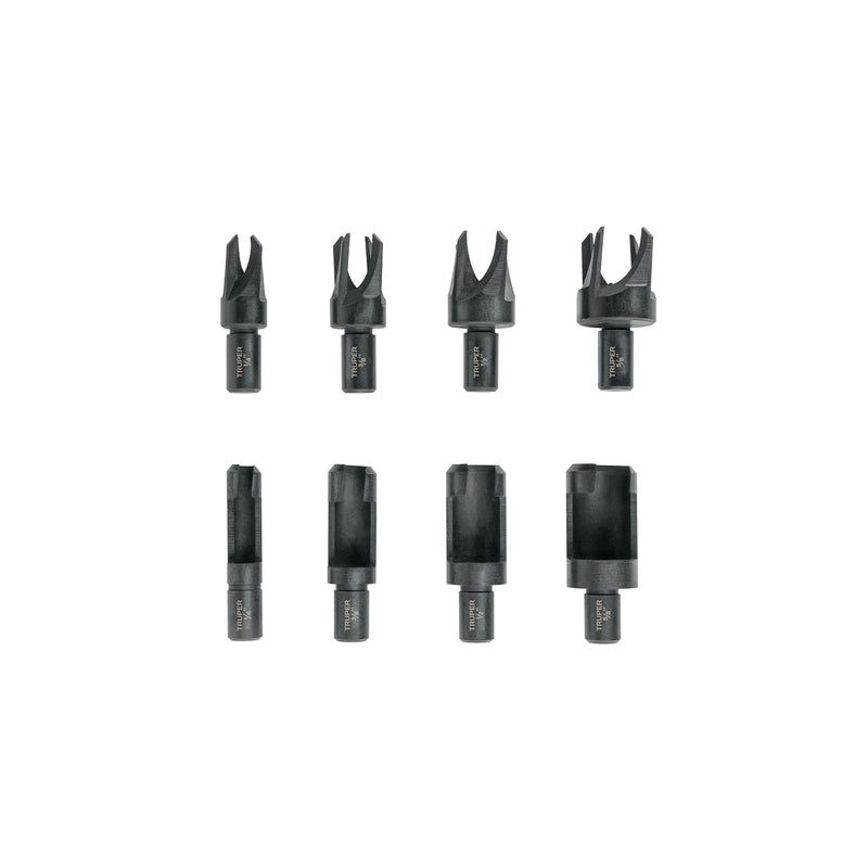 Juego de 8 brocas clavacote para madera, Truper