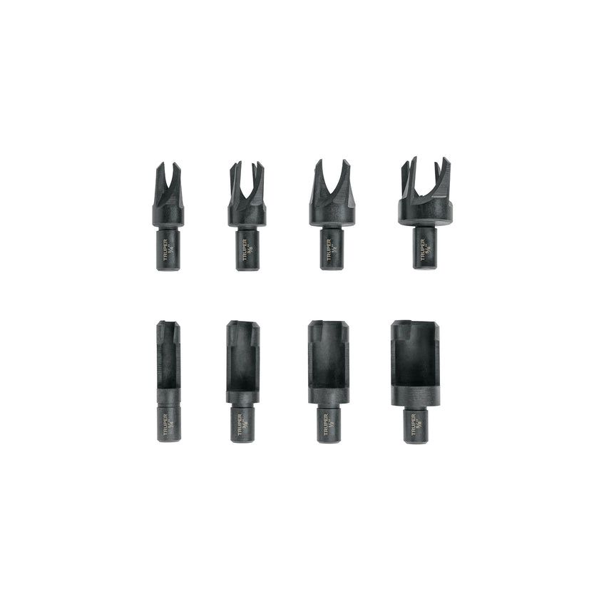 Juego de 8 brocas clavacote para madera, Truper
