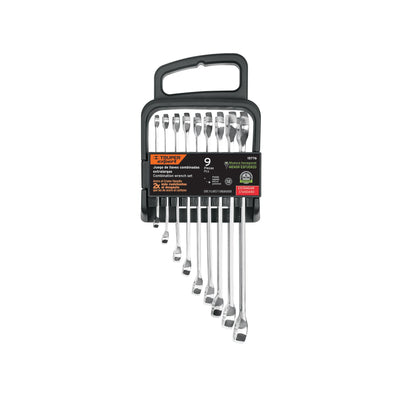 Juego de llaves combinadas, 9 piezas, pulidas